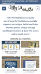 Mobile Screenshot of niftyprintables.com